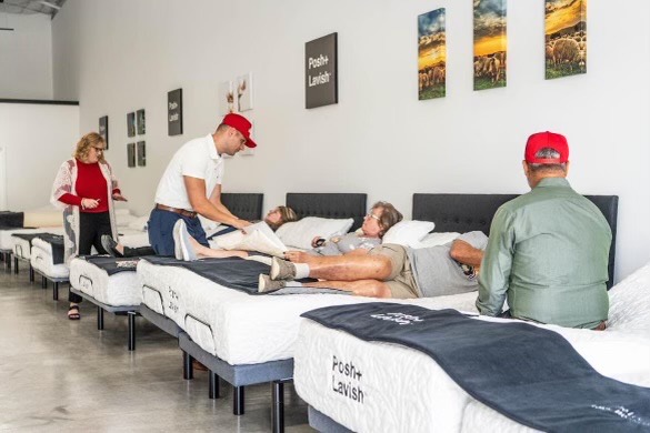 Derrick Pratt, owner of All American Mattress in Crossville, Tennessee