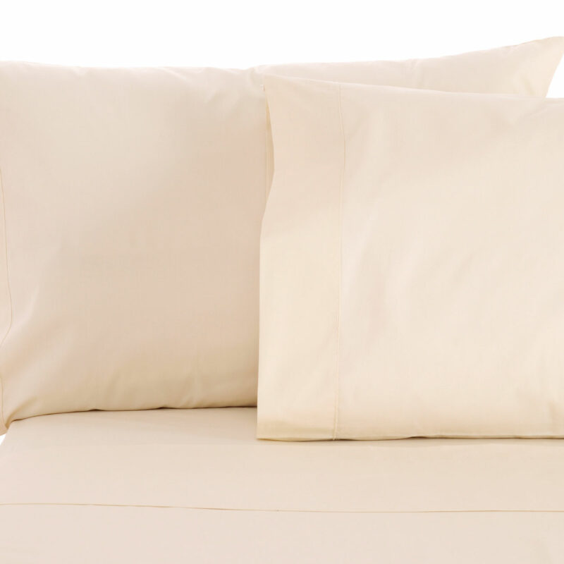 100% Organic Cotton Sateen Pillowcase Pair